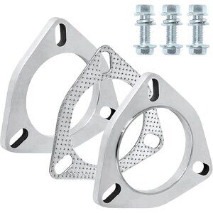 Exhaust Flange Connection Kit Stainless Steel, 3 Bolt 3 inch/76mm 3 NEW